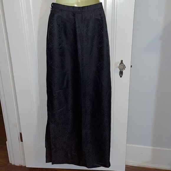 Vtg 60s black brocade 2 Piece dressy jacket & maxi skirt - Picture 12 of 13